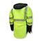 Radians Hi-Vis Rain Jacket, Ripstop, Class Type R Class 3 Hi-Vis Green, M SJ04-3SGR-M - alternate 5